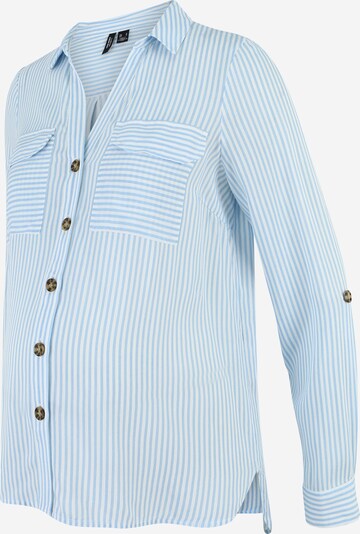Vero Moda Maternity Bluzka 'Bumpy' w kolorze jasnoniebieski / białym, Podgląd produktu
