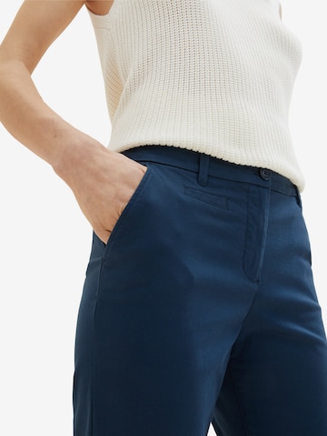 Regular Pantalon chino TOM TAILOR en bleu