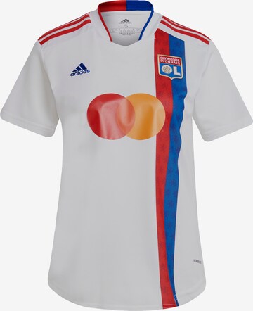 Maillot 'Olympique Lyon 2021/2022' ADIDAS SPORTSWEAR en blanc : devant