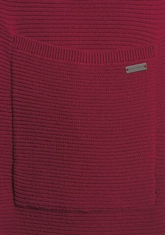 TOM TAILOR Knit Cardigan in Red