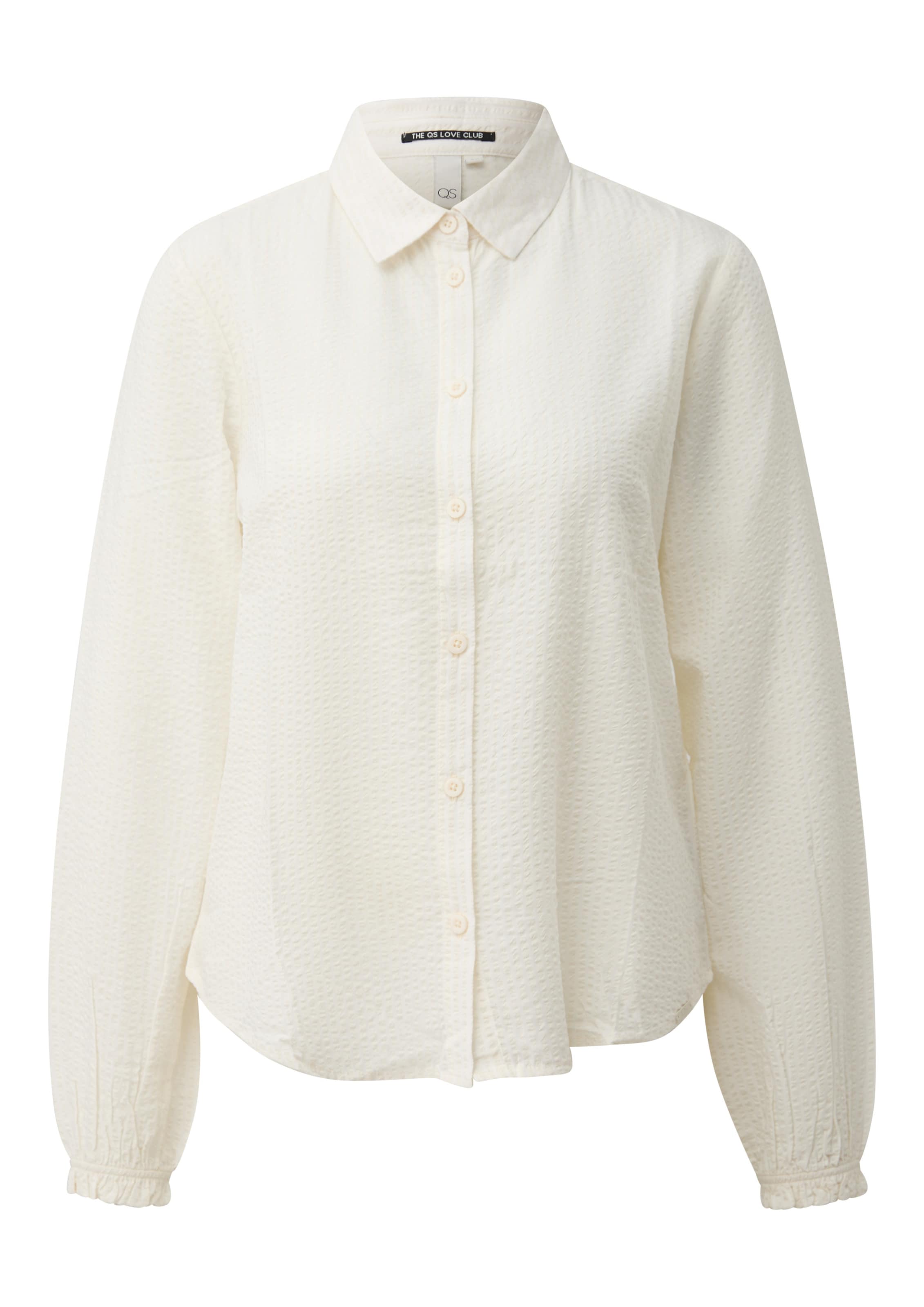QS Blouse in Beige: voorkant
