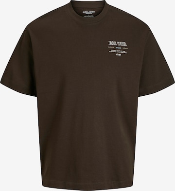 JACK & JONES T-Shirt 'JJEURBAN EDGE STUDIO' in Braun: Vorderseite