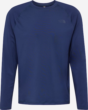 T-Shirt fonctionnel THE NORTH FACE en bleu : devant