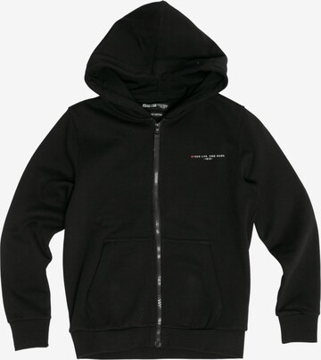 BIG STAR Zip-Up Hoodie 'Severus' in Black: front