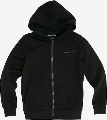 BIG STAR Zip-Up Hoodie 'Severus' in Black: front