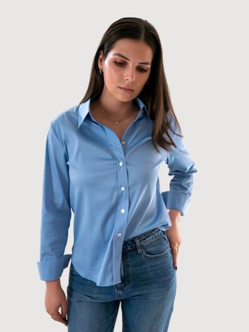 WEARABLE STORIES Shirt 'Paula' in Blau: Vorderseite