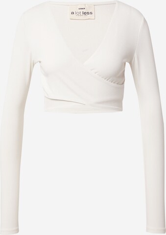 T-shirt 'Ivana' A LOT LESS en blanc : devant