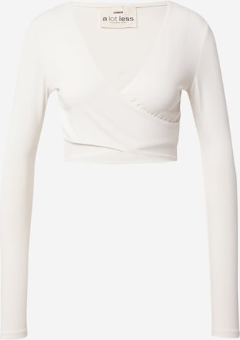 A LOT LESS قميص 'Ivana' بلون أبيض: الأمام