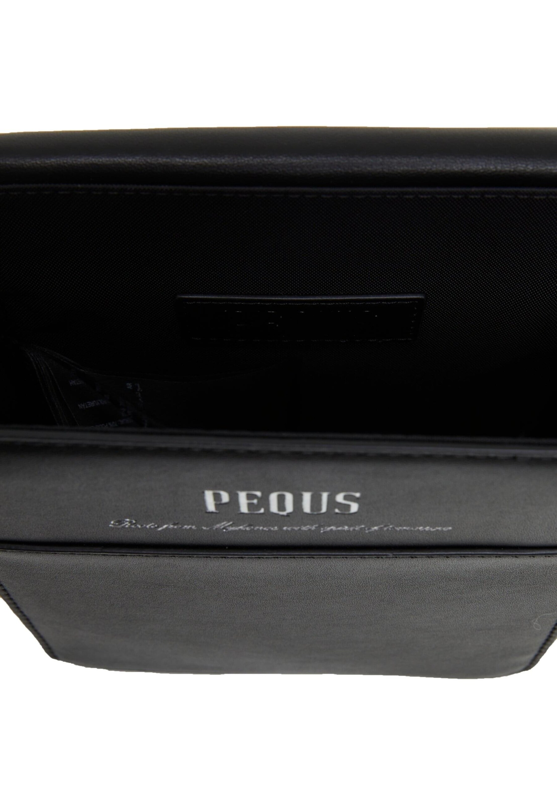 Pequs Schoudertas 'Leíos Island' in Zwart