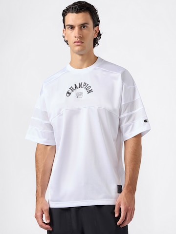 balta Champion Authentic Athletic Apparel Marškinėliai: priekis