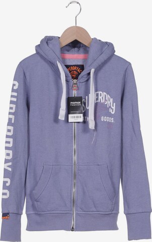 Superdry Sweatshirt & Zip-Up Hoodie in S in Blue: front