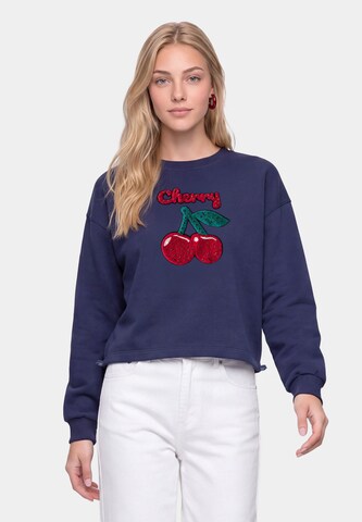 MYMO Sweatshirt in Blue: front
