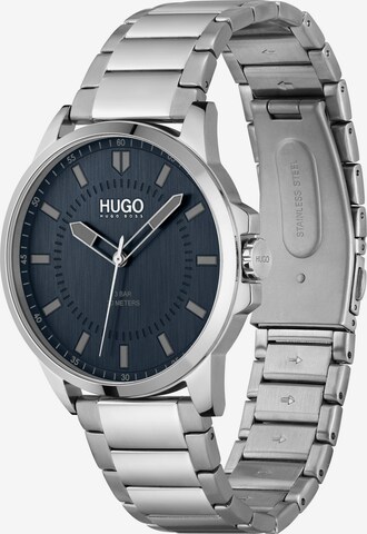 HUGO Red Analogové hodinky – stříbrná