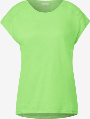 zaļš STREET ONE T-Krekls: no priekšpuses