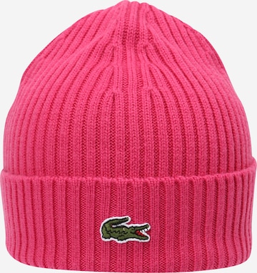 LACOSTE Beanie in Pink