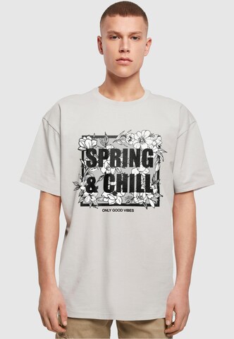 Merchcode Shirt 'Spring And Chill' in Grey: front