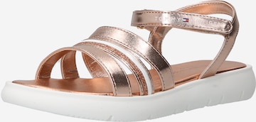 TOMMY HILFIGER Sandalen in Goud: voorkant