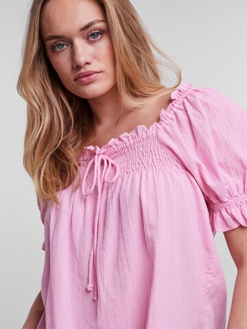 PIECES Blouse 'Vanessa' in Roze