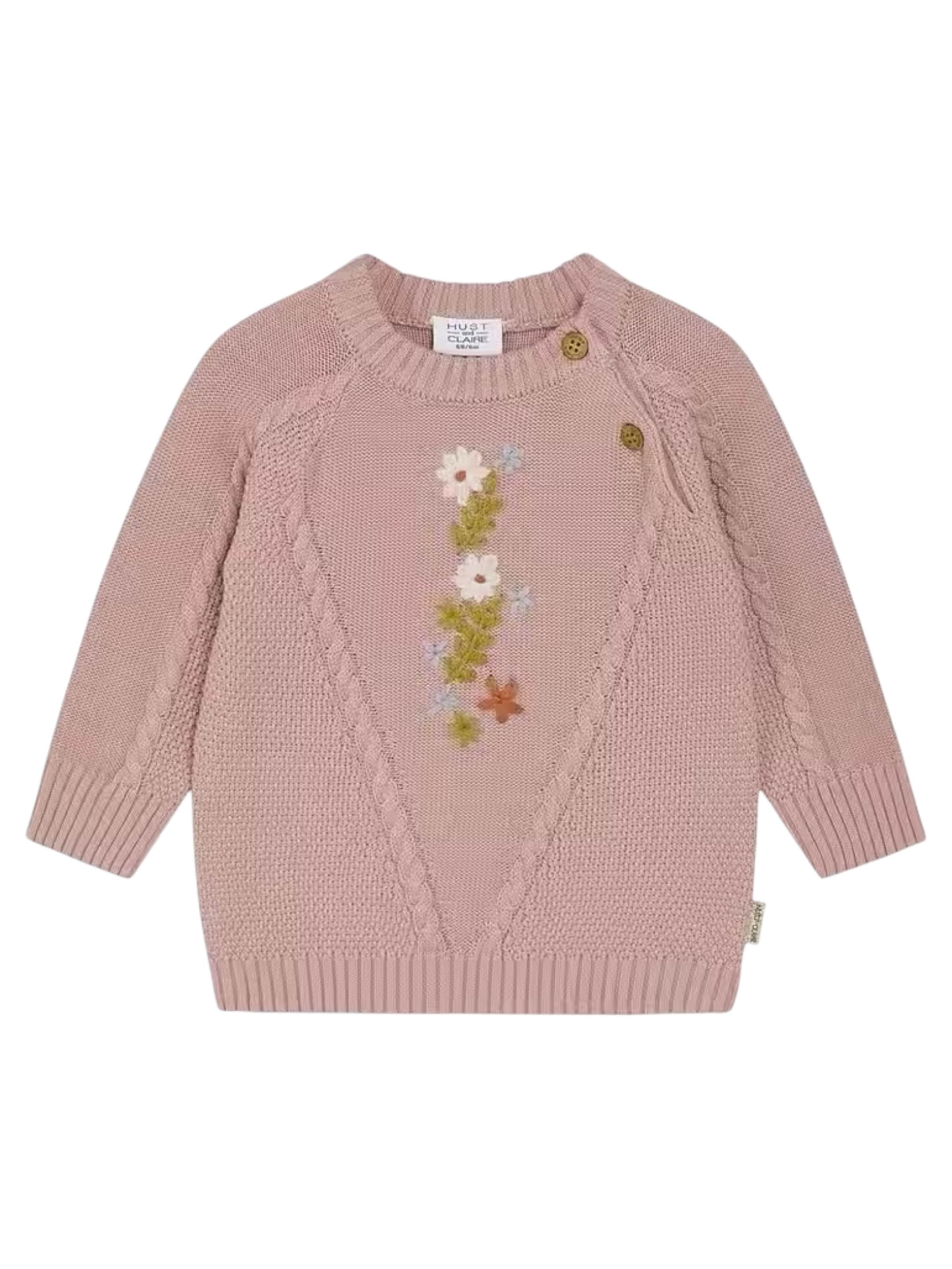 Hust & Claire Pullover in Pink: Vorderseite