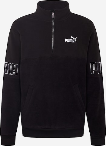 PUMA Sweter 'Power' w kolorze czarny: przód