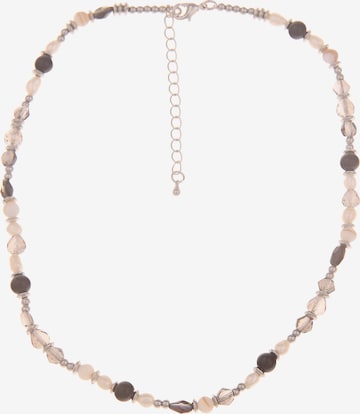 Leslii Necklace in Grey: front