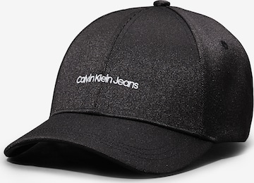 Calvin Klein Jeans Cap in Black: front