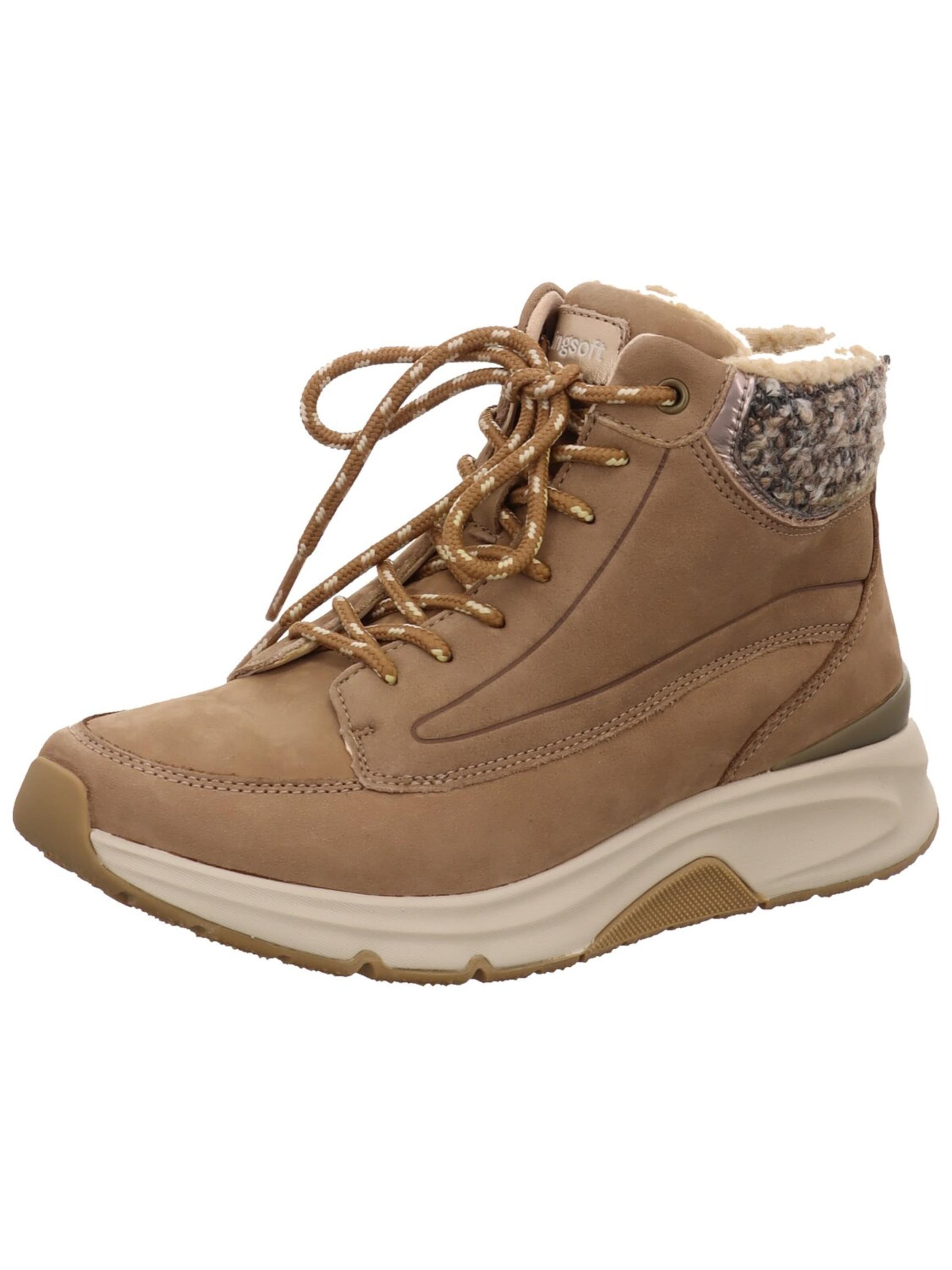 GABOR Sneaker high 'Sneaker High Damen 0803.04.004 Leder-Mix in braun'‌‌ in Braun: Vorderseite