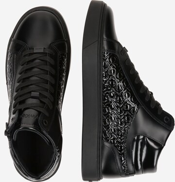 Sneaker înalt de la Calvin Klein pe negru