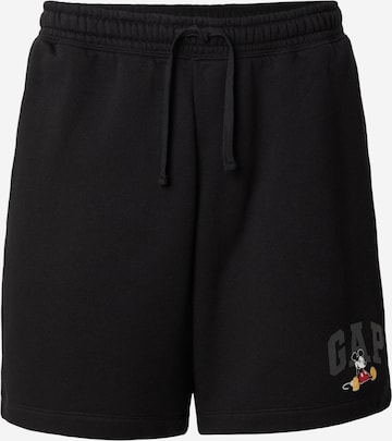 GAP Regular Housut 'DISNEY X GAP' värissä musta: etupuoli