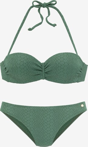 JETTE Bikini in Groen: voorkant