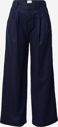 GAP - Pantalón plisado en azul: frente