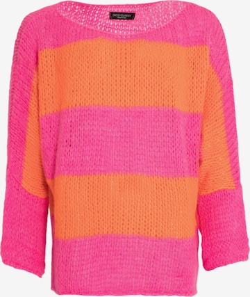 SASSYCLASSY Oversize pulóver - rózsaszín: elől