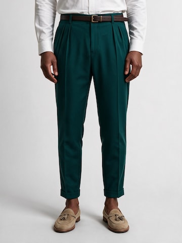 Antioch - Tapered Pantalón plisado en verde: frente