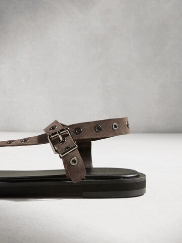 Next T-Bar Sandals in Brown