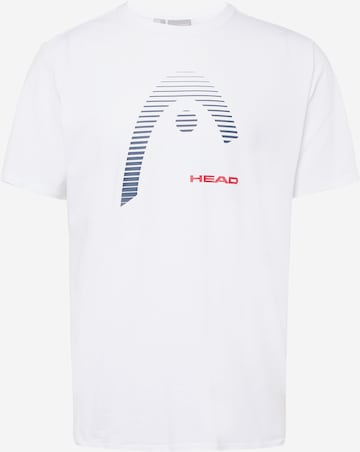 balts HEAD Sporta krekls 'CLUB CARL': no priekšpuses