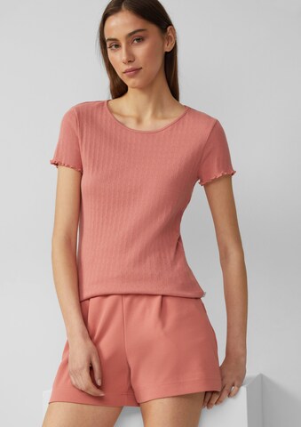 QS Shirt in Oranje: voorkant