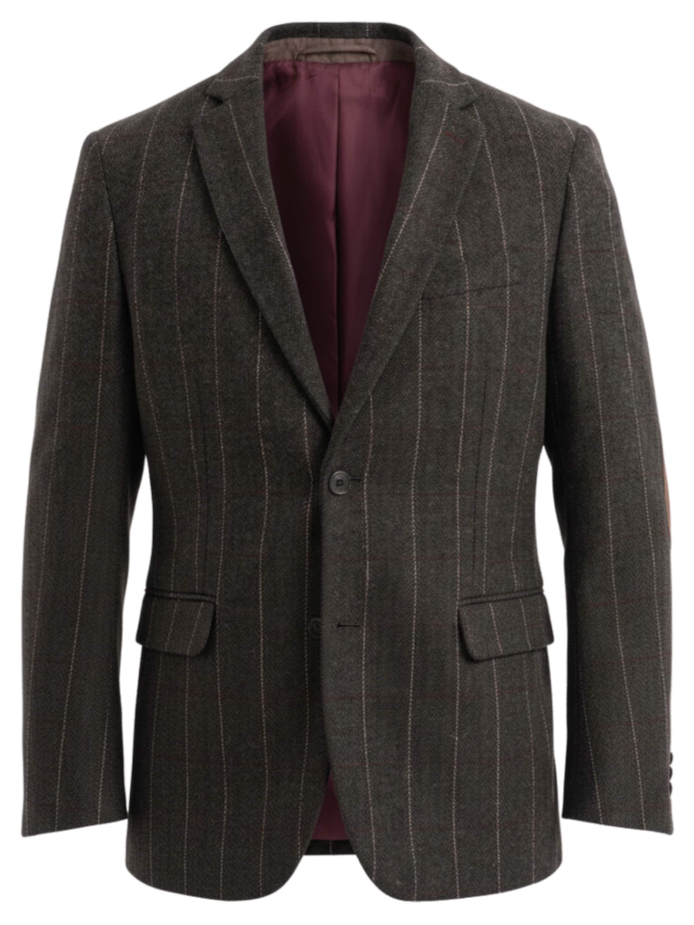 Ombre Slim Fit Sakko in Braun: Vorderseite