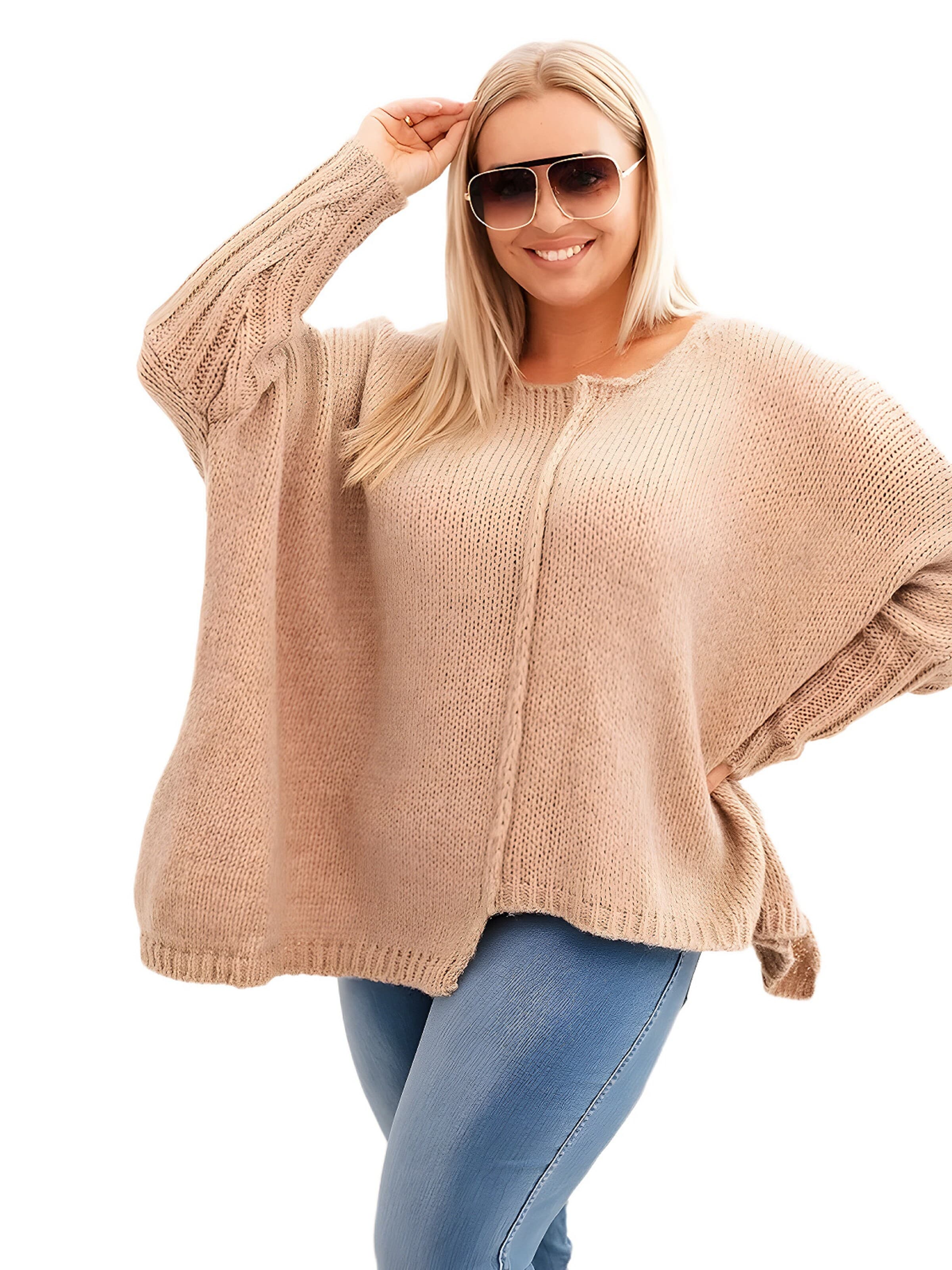 Lumera Svetr – béžová: přední strana