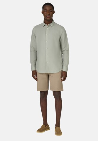 Boggi Milano Regular fit Button Up Shirt in Green