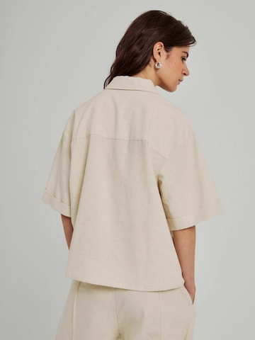NORR Bluse 'Linea' i beige
