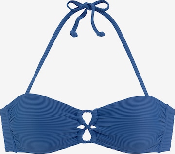 SUNSEEKER Bikini Top in Blue: front