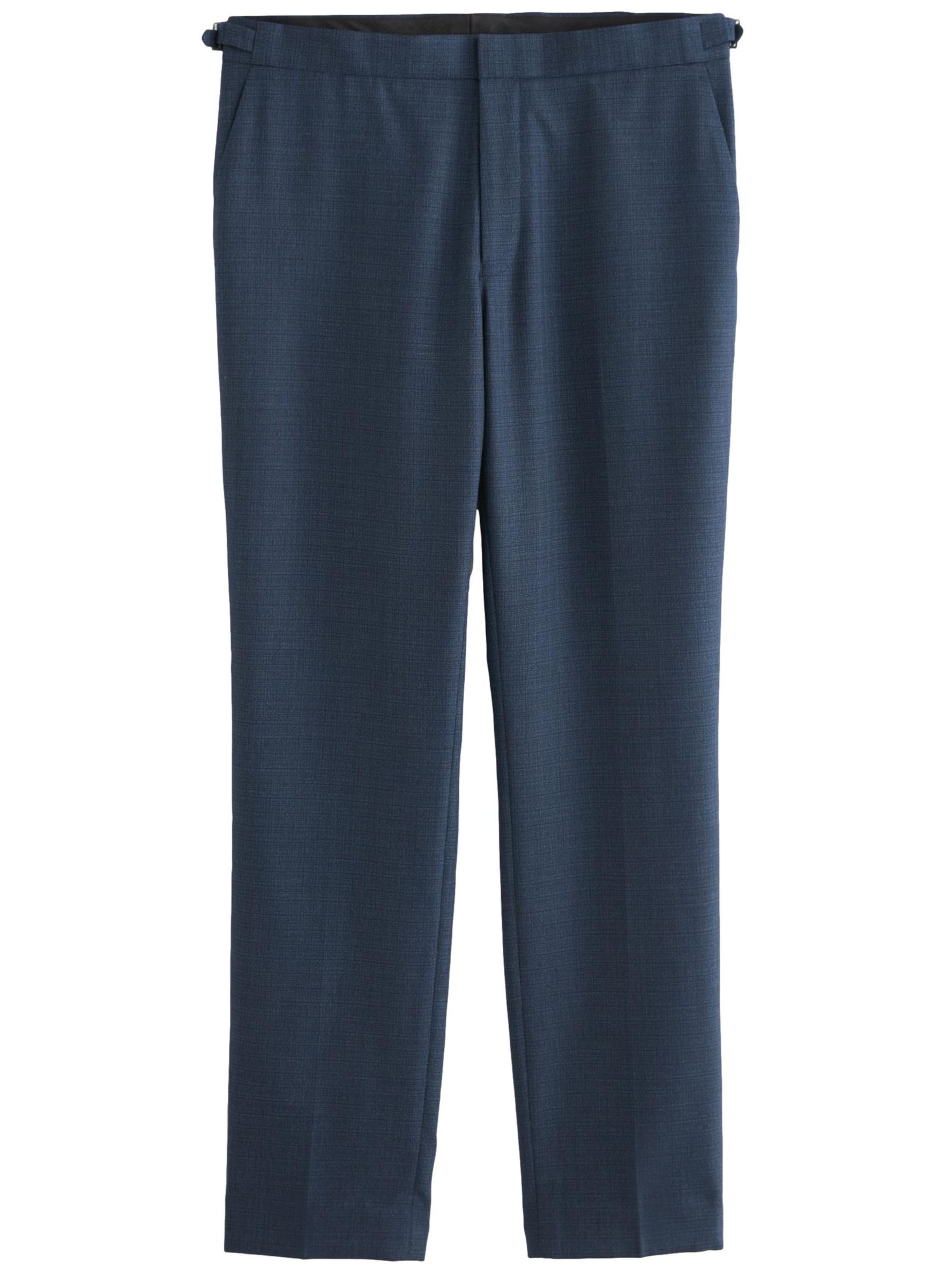 Next Slimfit Kalhoty s puky – modrá: přední strana