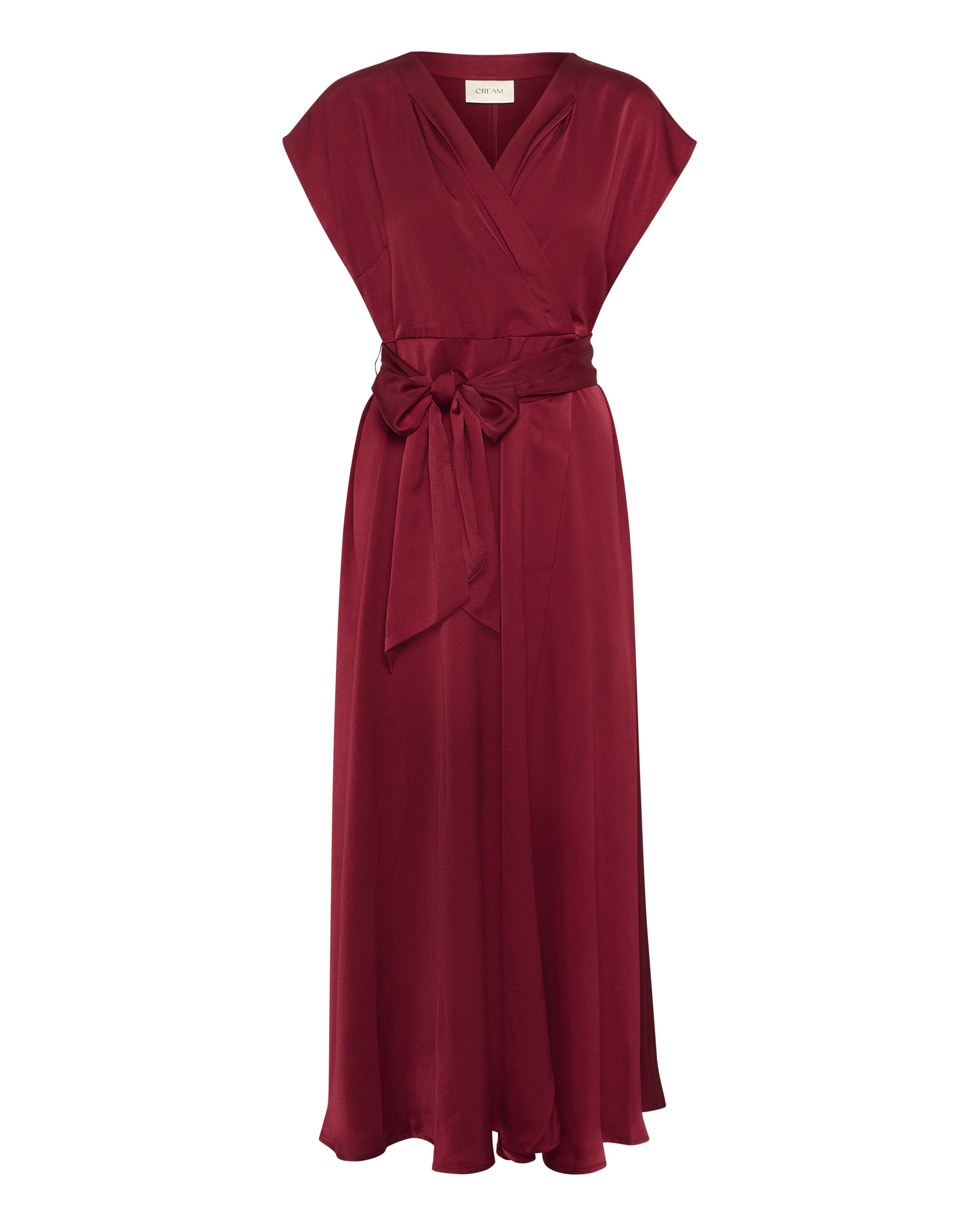 Cream Kjole i overstørrelse 'Noretta' i rød: forside