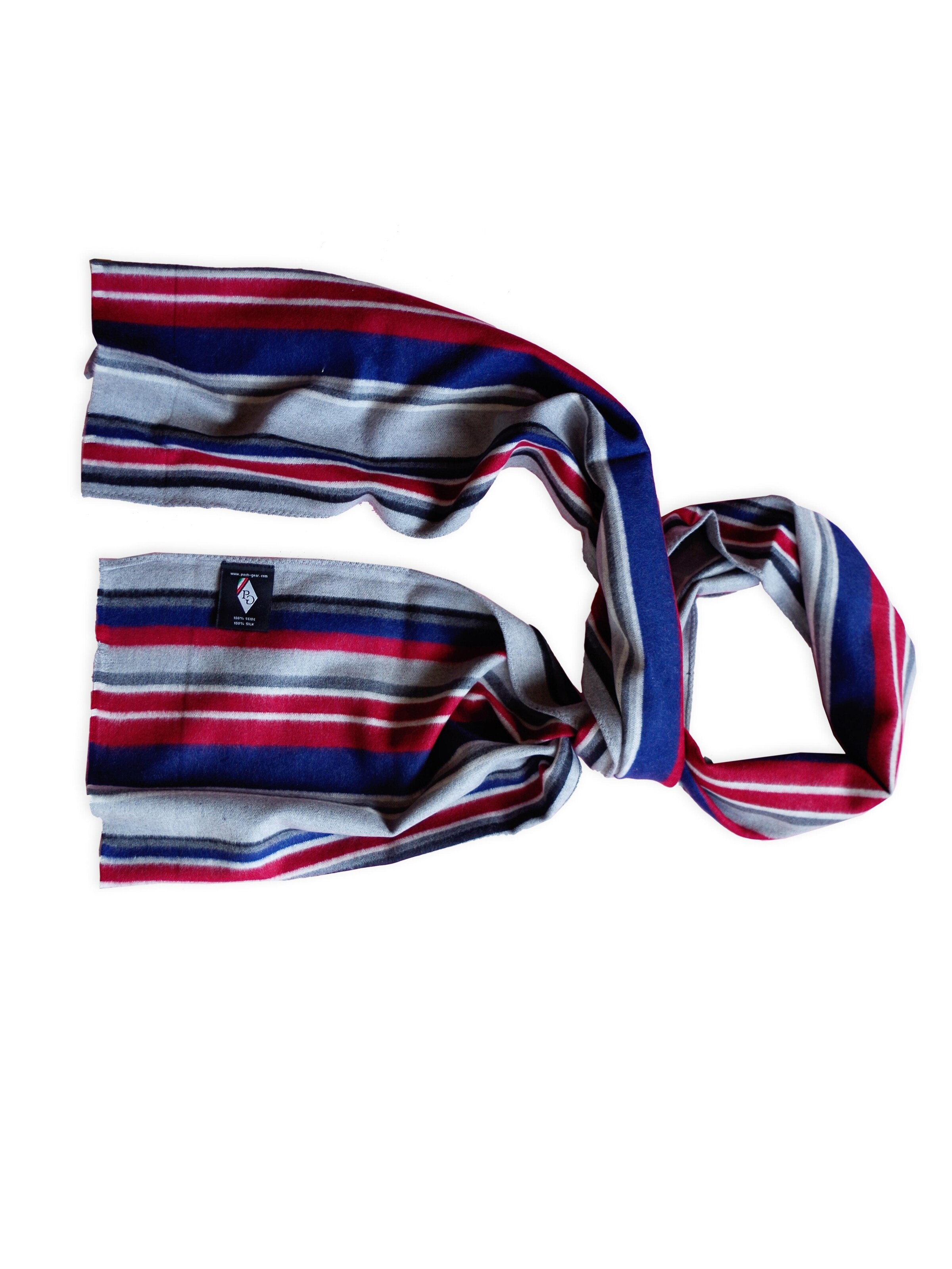 Posh Gear Scarf 'Lineeseta' in Blue: front