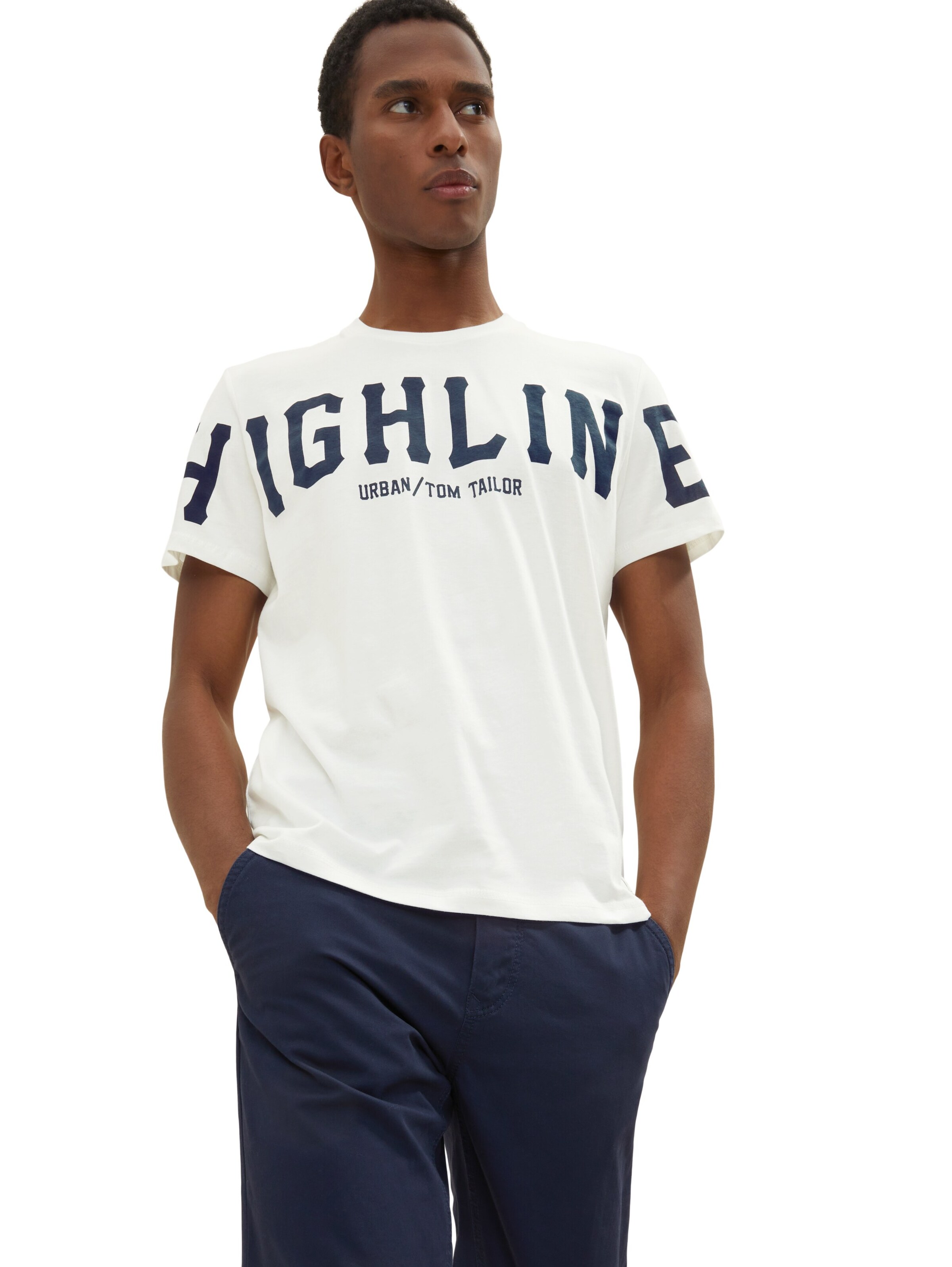 TOM TAILOR - Camiseta en blanco: frente