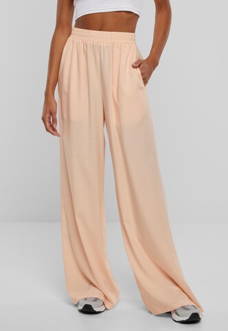 Wide Leg Pantalon Urban Classics en orange : devant