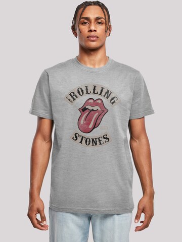 F4NT4STIC Shirt 'The Rolling Stones' in Grijs: voorkant