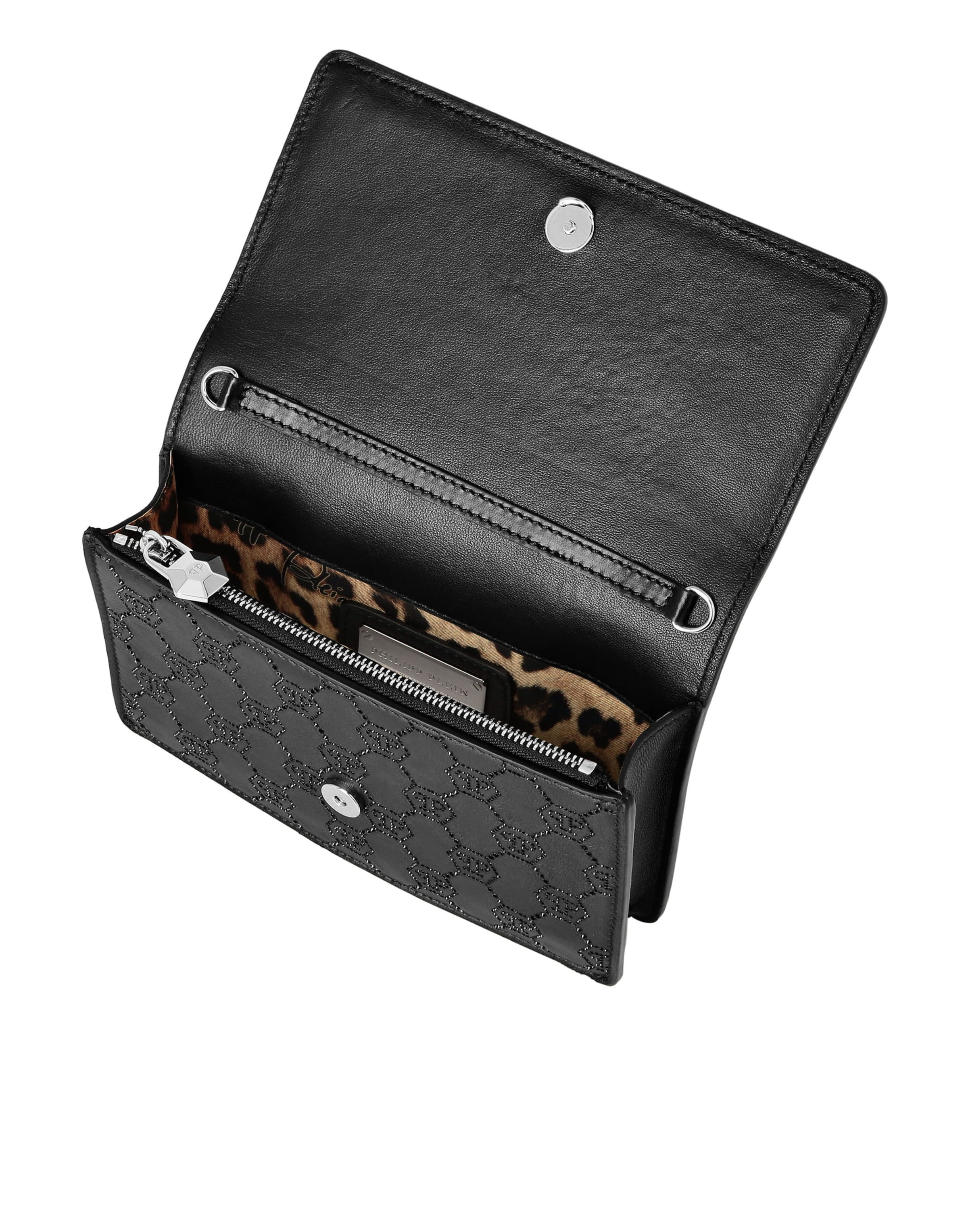 Philipp Plein - Mala de ombro 'Hexagon' em preto