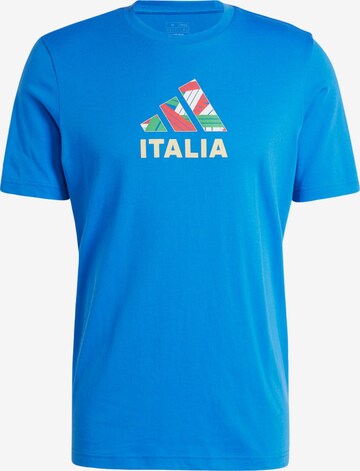 ADIDAS PERFORMANCE Functioneel shirt 'Italy Football Fan' in Blauw: voorkant