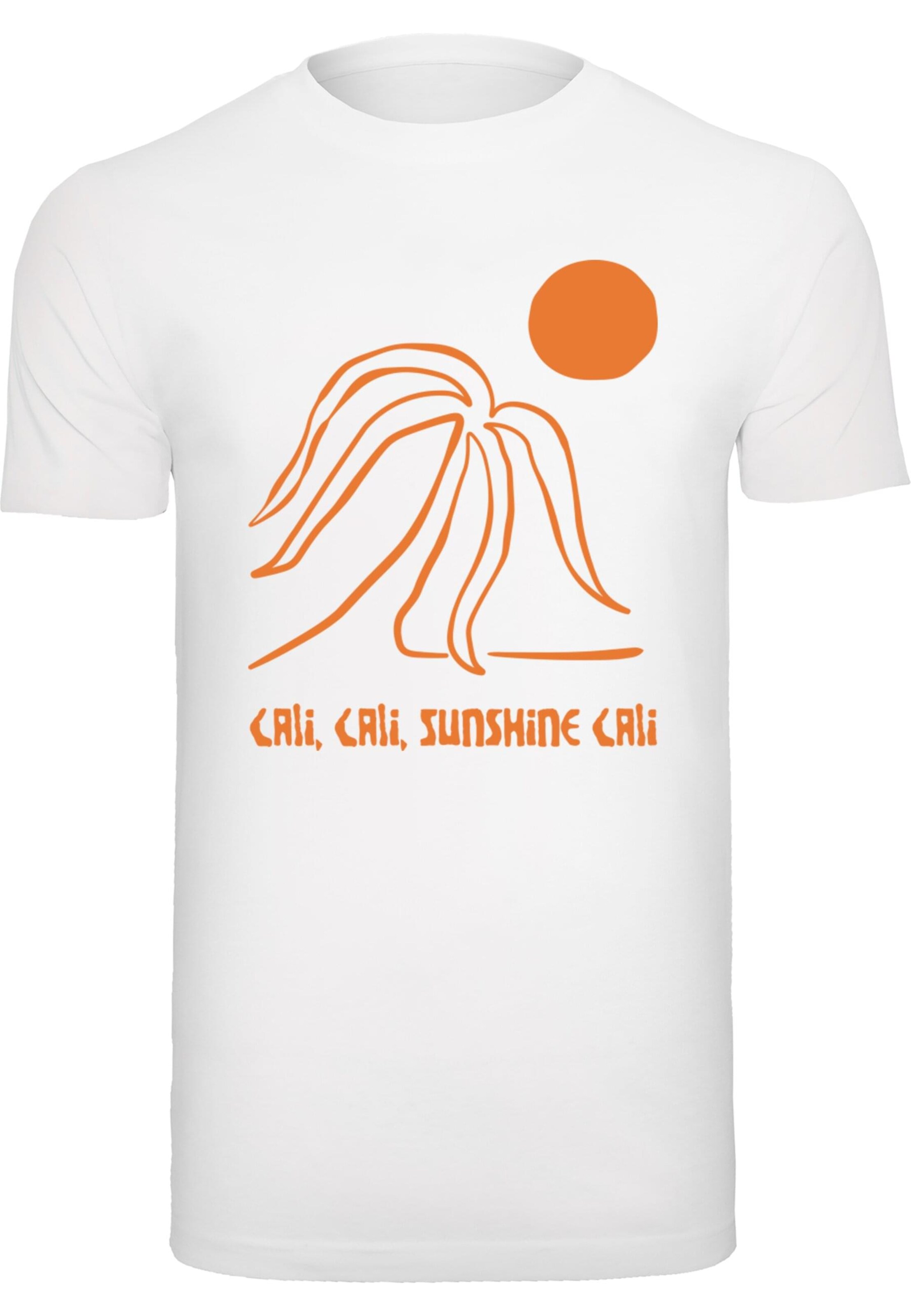 Mister Tee Shirt 'Sunshine Cali' in White: front